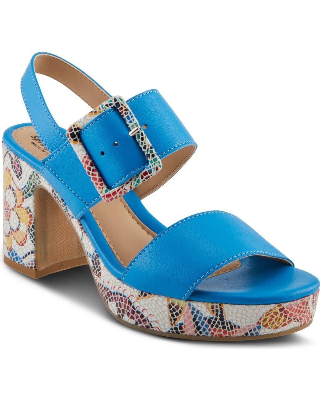 Spring Step Blue Azucar Slingback Sandal