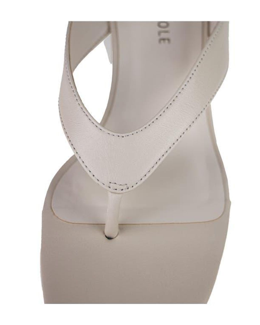 Kenneth Cole White Susannah Wedge Sandal
