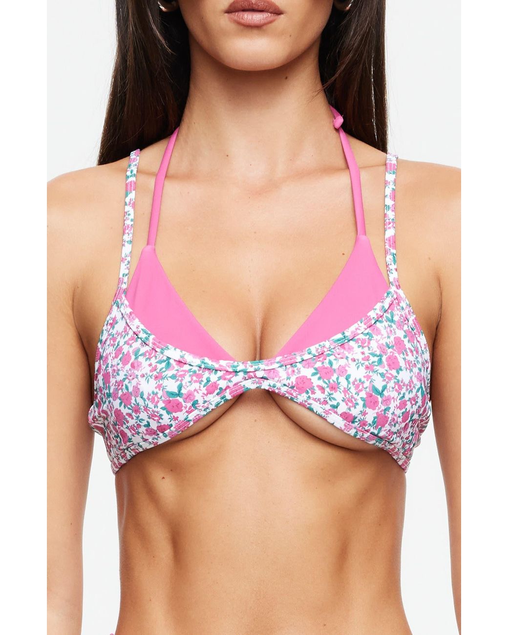 Lioness Purple Rhode Layered Bikini Top