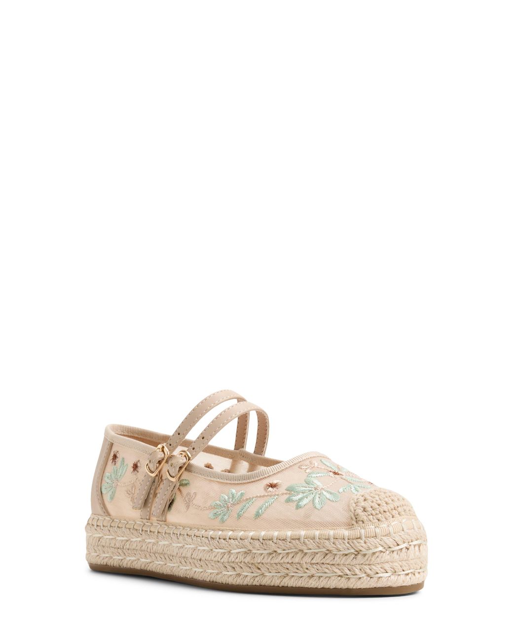ALDO Natural Daffney Platform Mary Jane Flat
