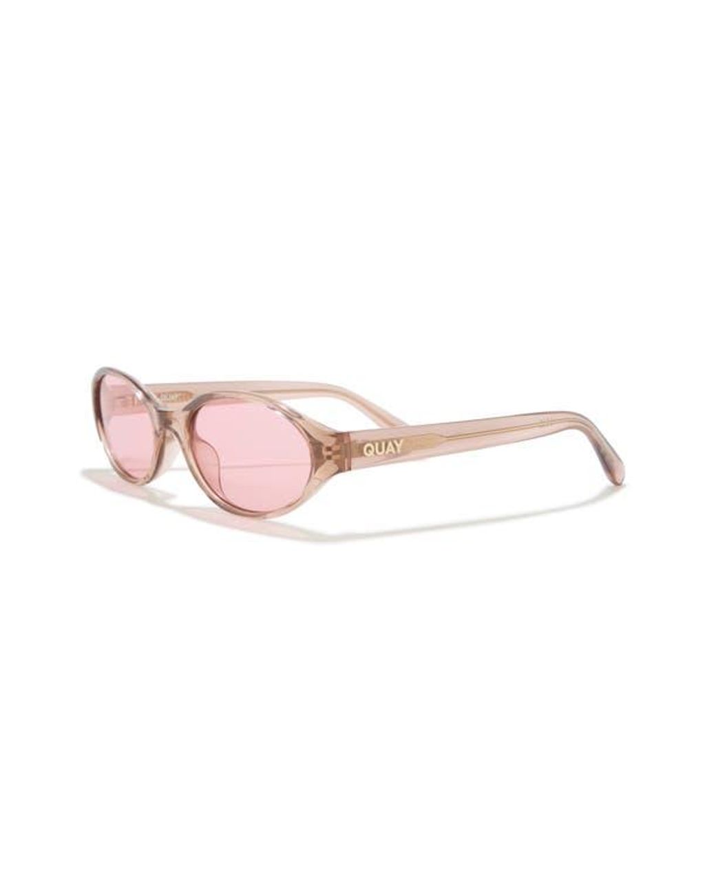 Quay Australia Aura Points Oval Sunglasses- Doe/Peony QUAY Aura Points Sunglasses - Doe/Peony – PRESENCE Paris main image 3