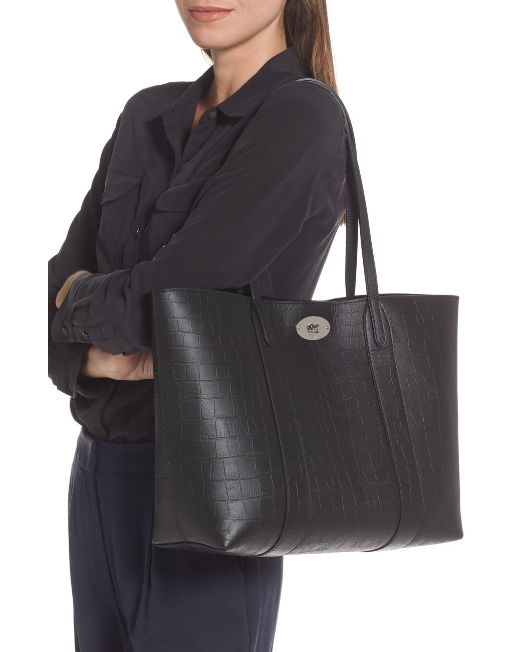 mulberry bayswater tote black