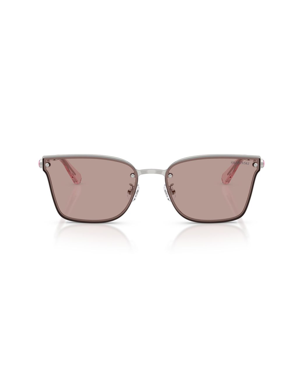 Swarovski Pink 62Mm Irregular Sunglasses