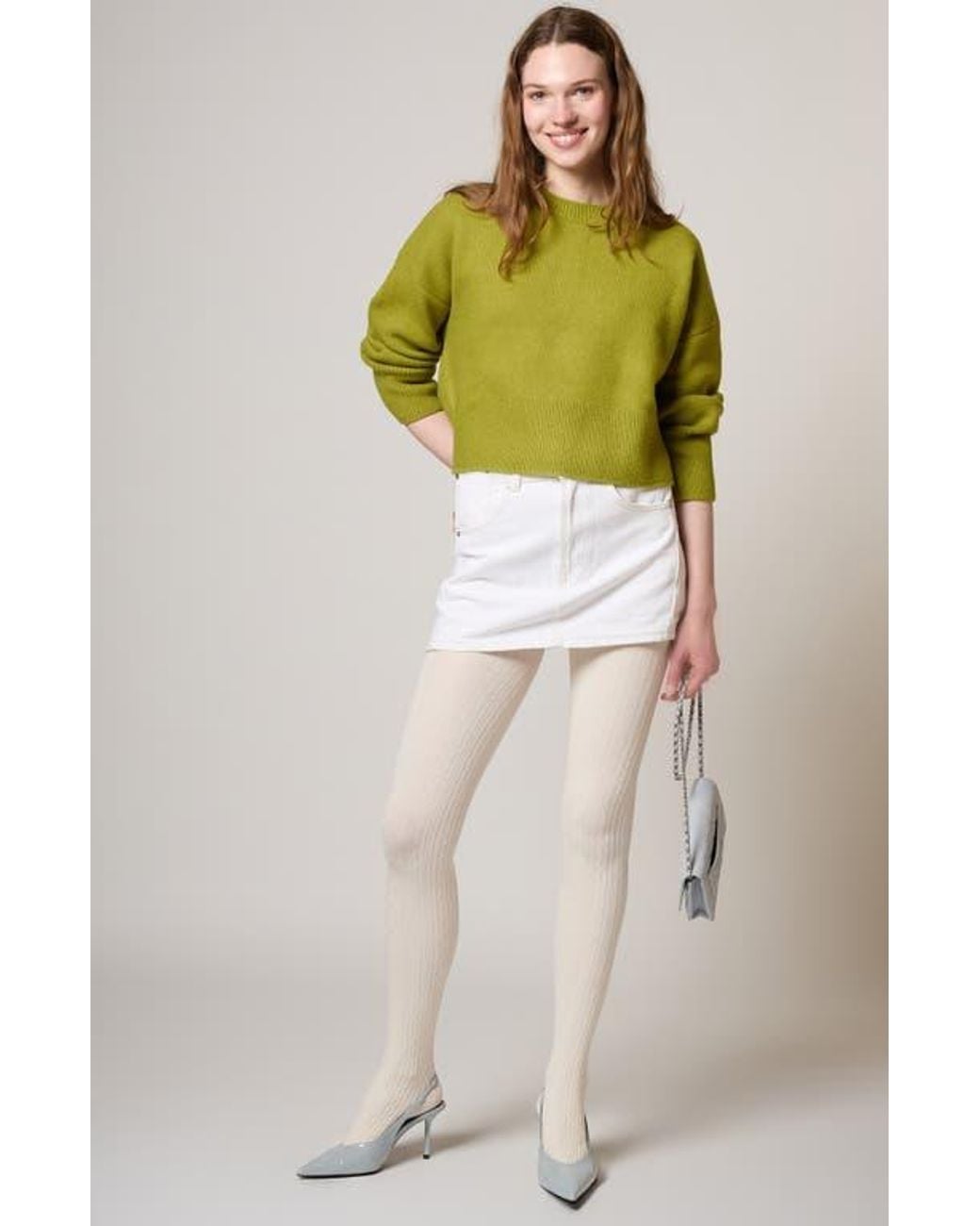 Stems Natural Cable Tights