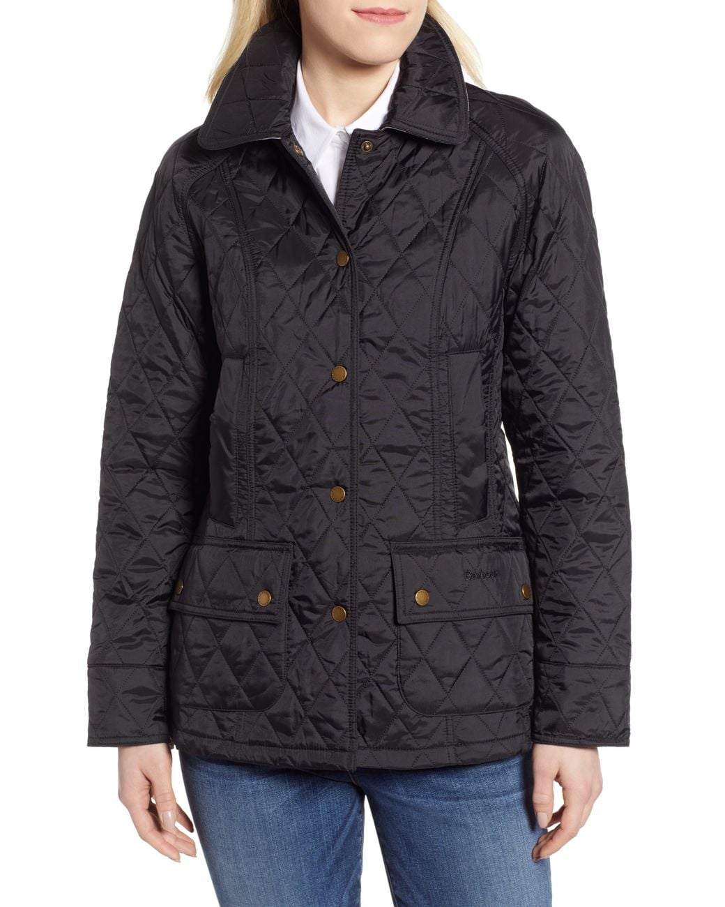 Barbour Black Beadnell Summer Quilted Jacket