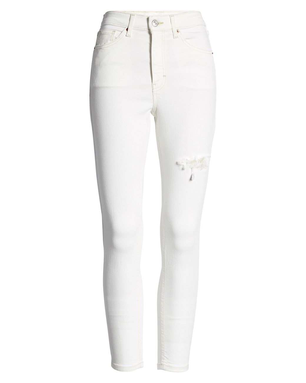 topshop white editor jeans