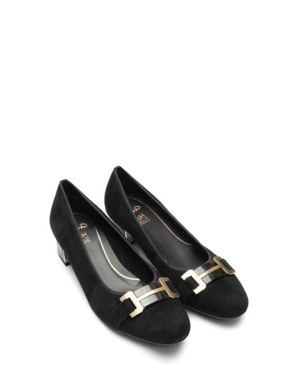 Ara Black Nebula Block Heel Pump