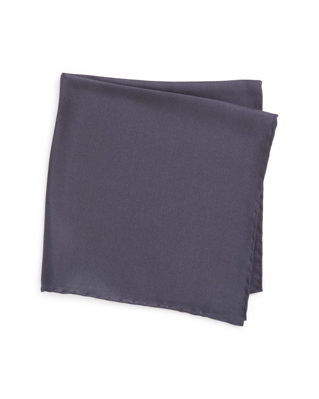 Thom Sweeney Blue Silk Pocket Square for men