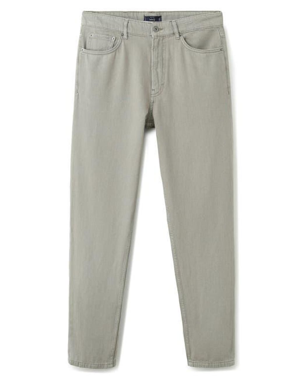 Mango Lori Tapered Jeans in Gray for Men | Lyst