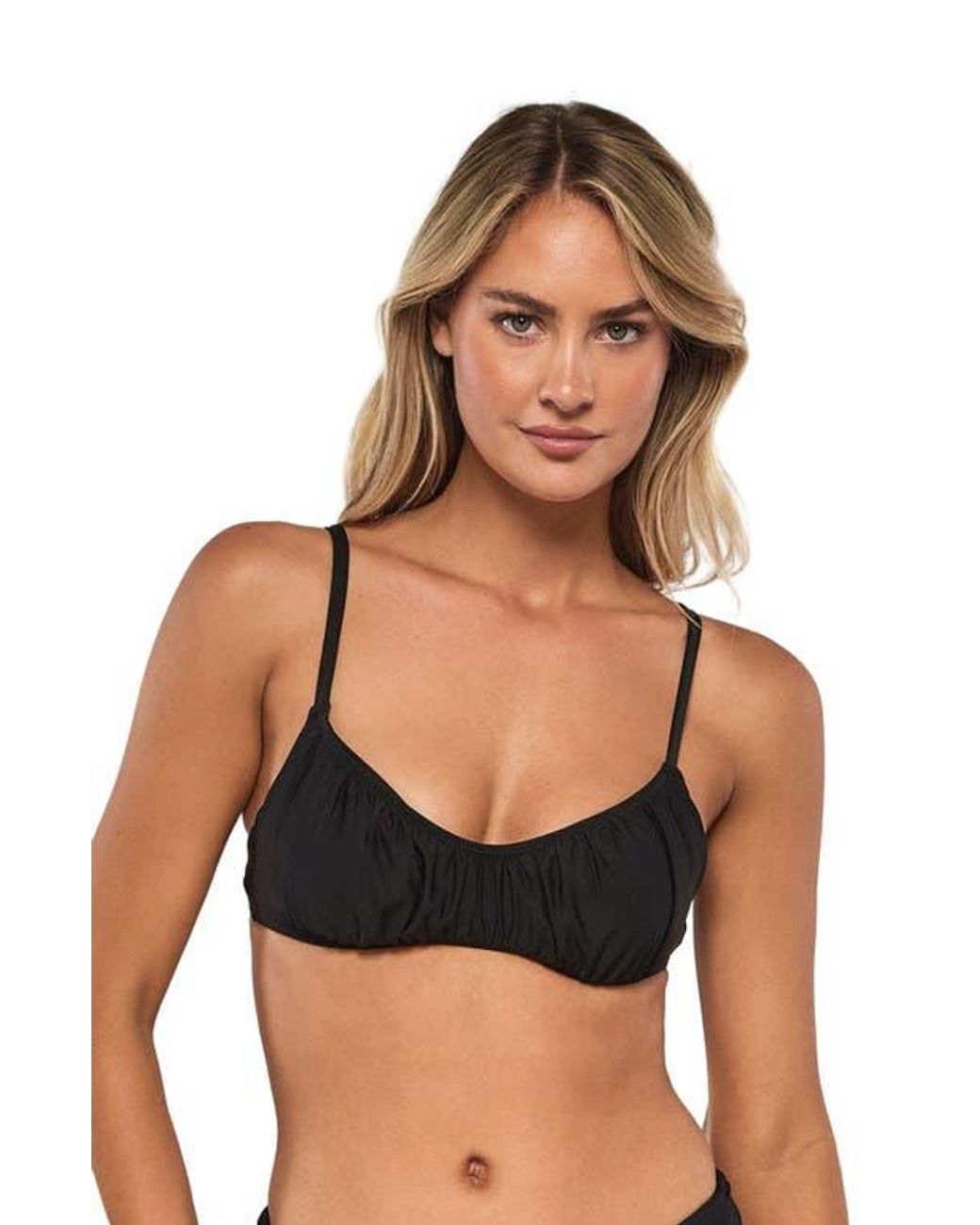 Swim Systems Brown Bonnie Bikini Swimsuit Top