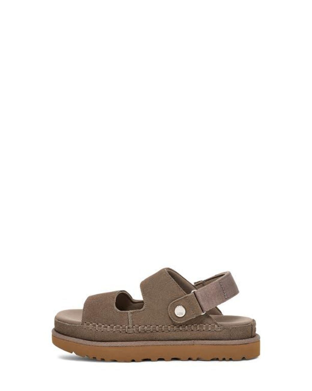 Ugg Brown Goldenstar Glide Platform Sandal
