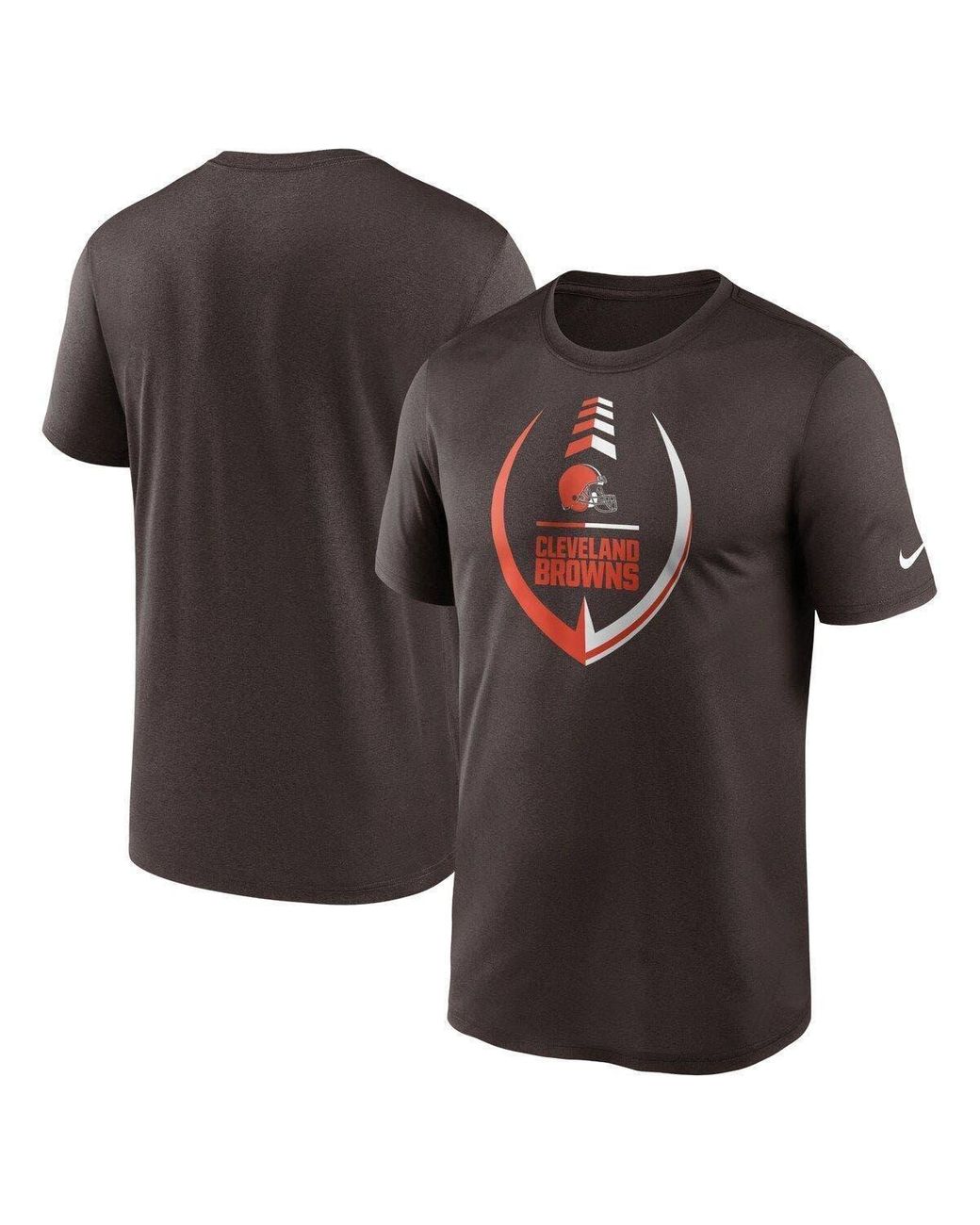 Men's Nike Brown Cleveland Browns Team Wordmark T-Shirt