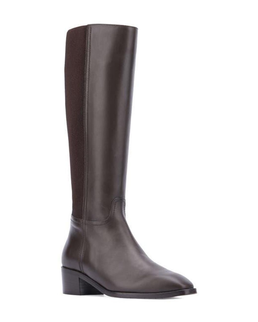 Aquatalia Ricarda Weatherproof Knee High Boot in Brown Lyst