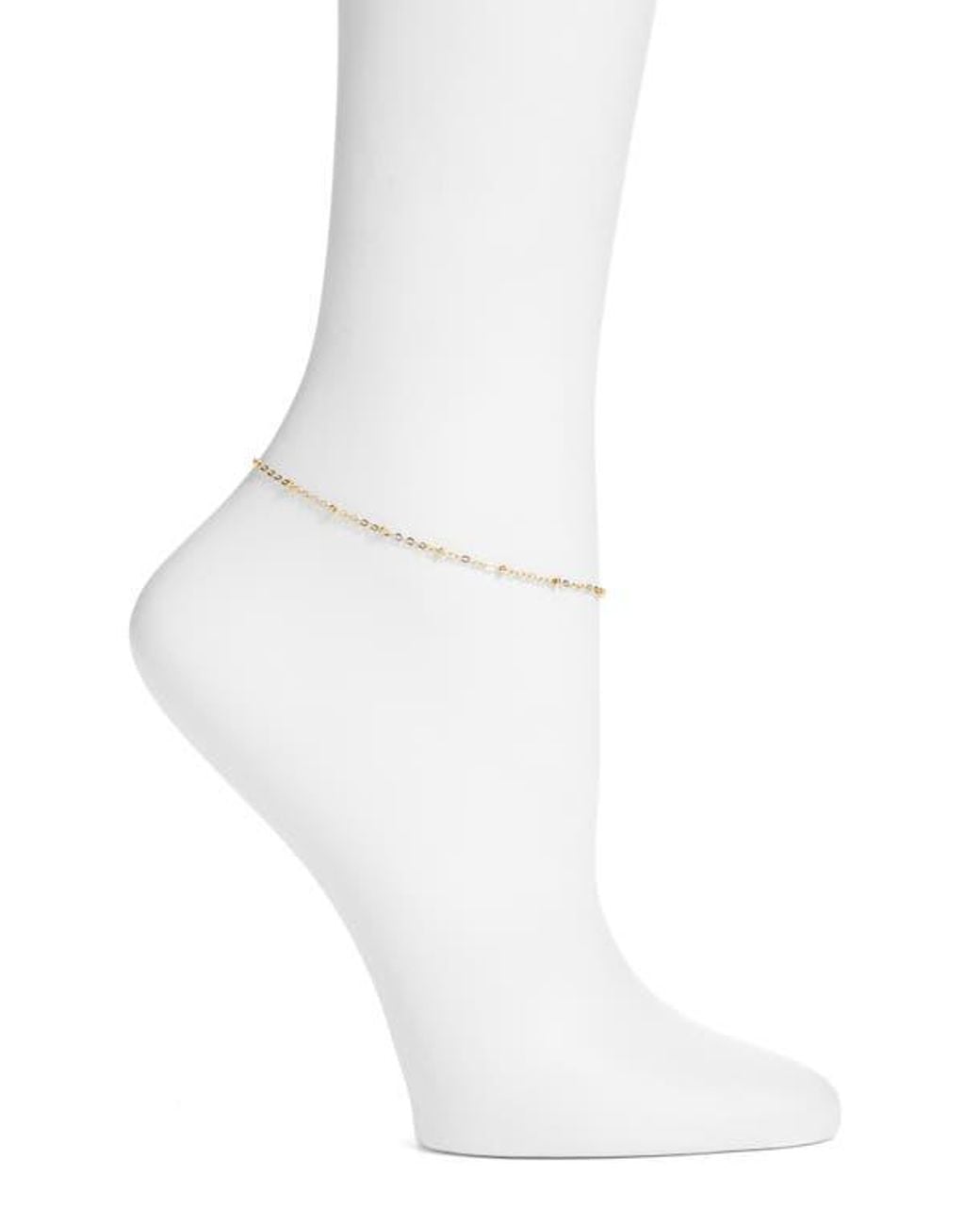 VIDAKUSH White Chain Anklet