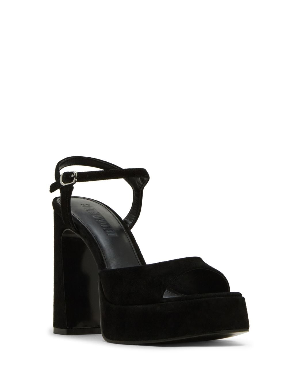 Steve Madden Black Liandra Ankle Strap Platform Sandal