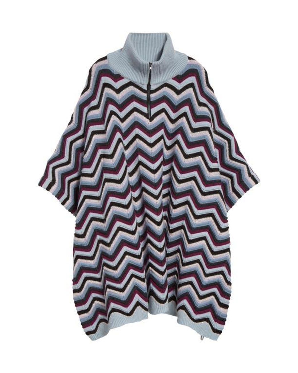 Missoni Multicolor Zigzag Sequin Poncho