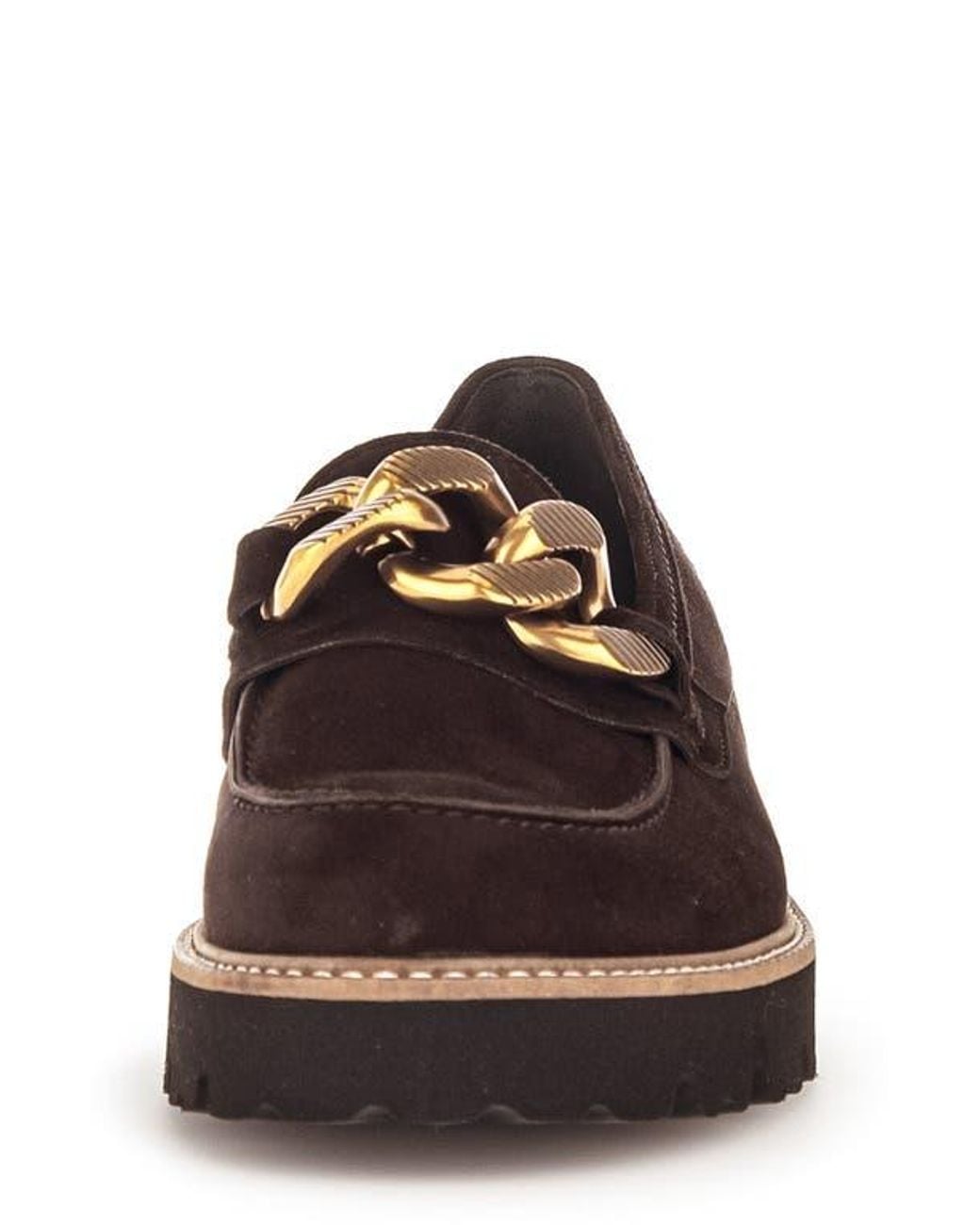 Gabor Blue Platform Bit Loafer