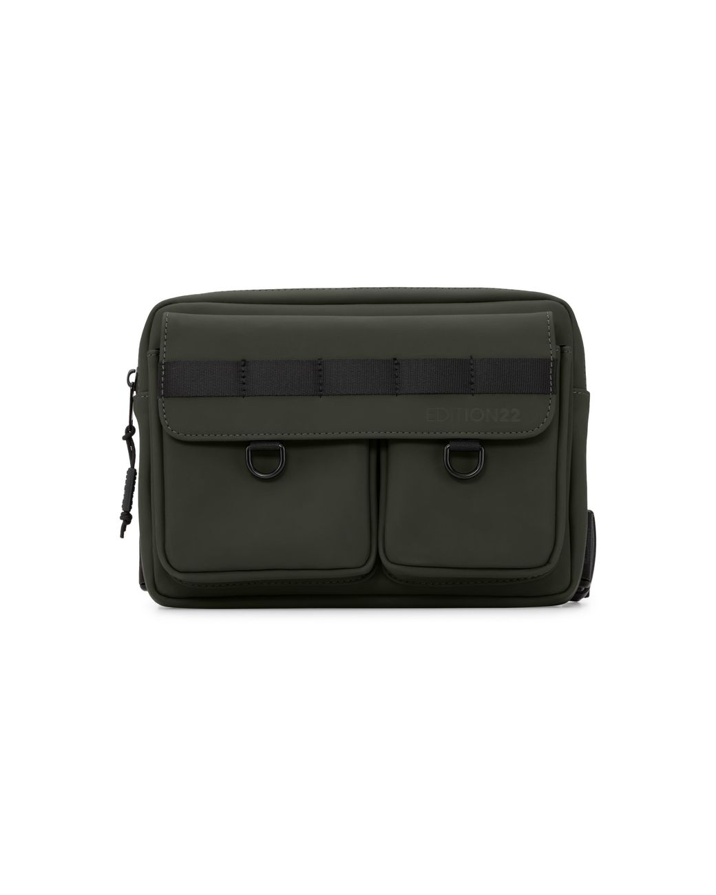 EDITION22 Green Lockpoint Frontal Sling Bag