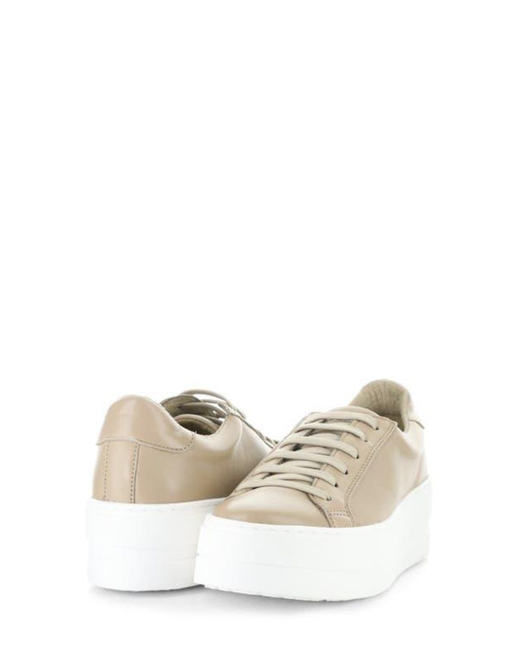 Bos. & Co. White Maya Platform Sneaker