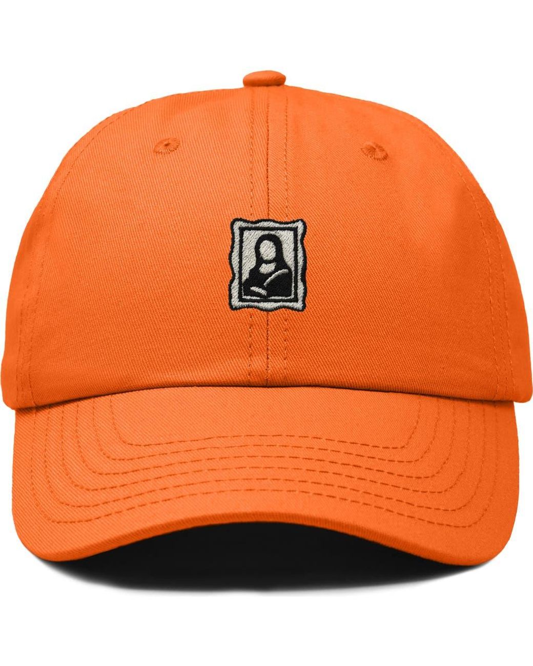 Alix Orange Frame Dad Cap