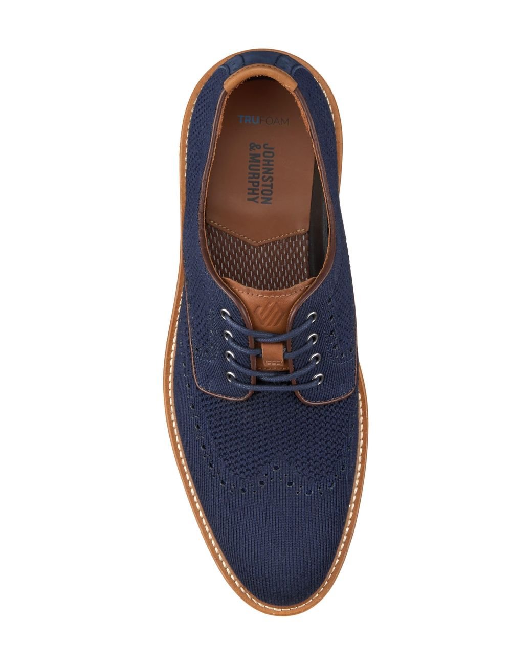 Johnston and murphy blue on sale shoes