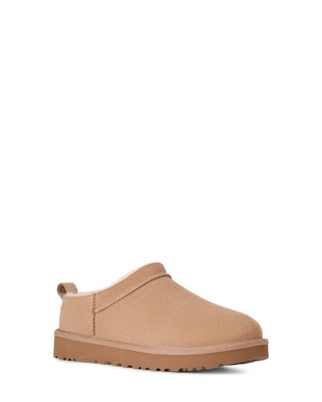Ugg Brown Classic Micro Genuine Shearling Lined Slip-On