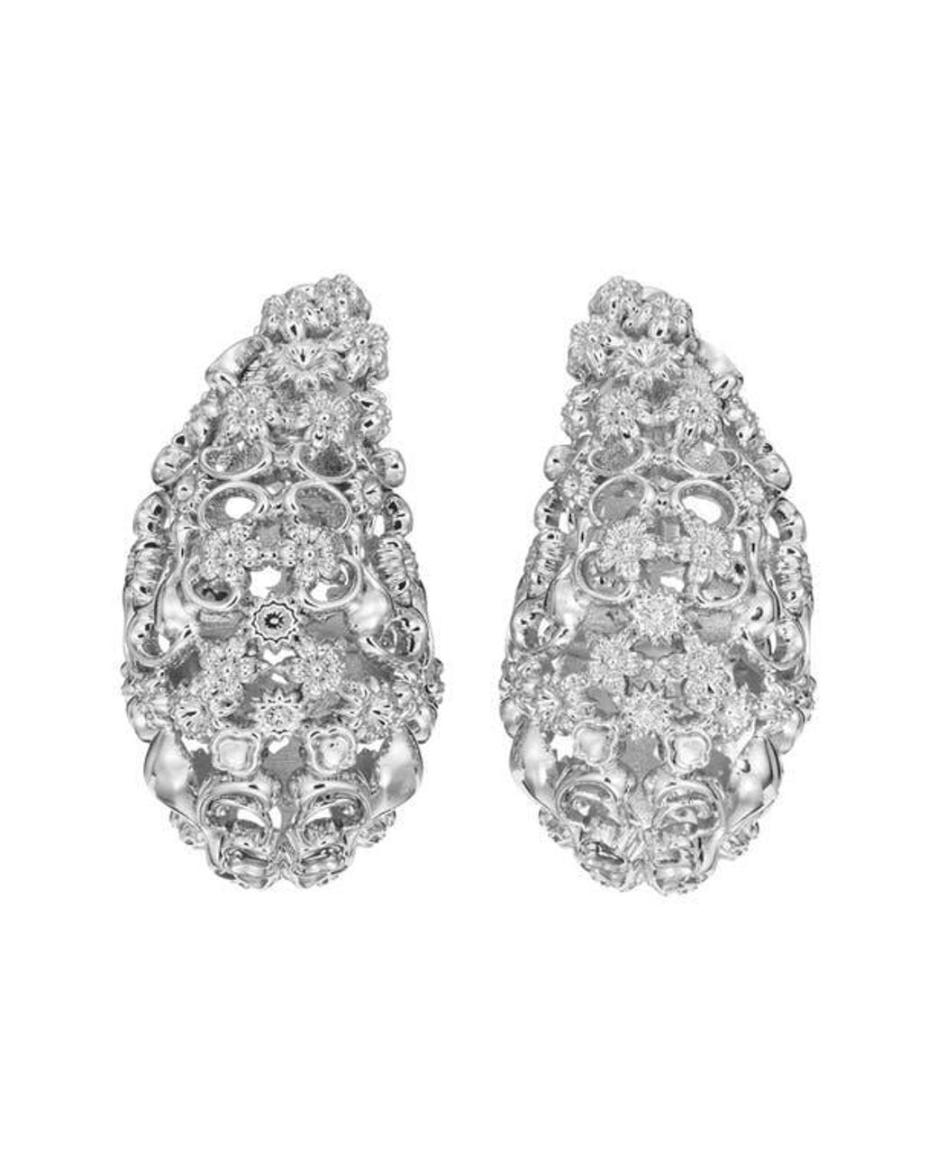 Tory Burch Metallic Filigree Wave Earrings