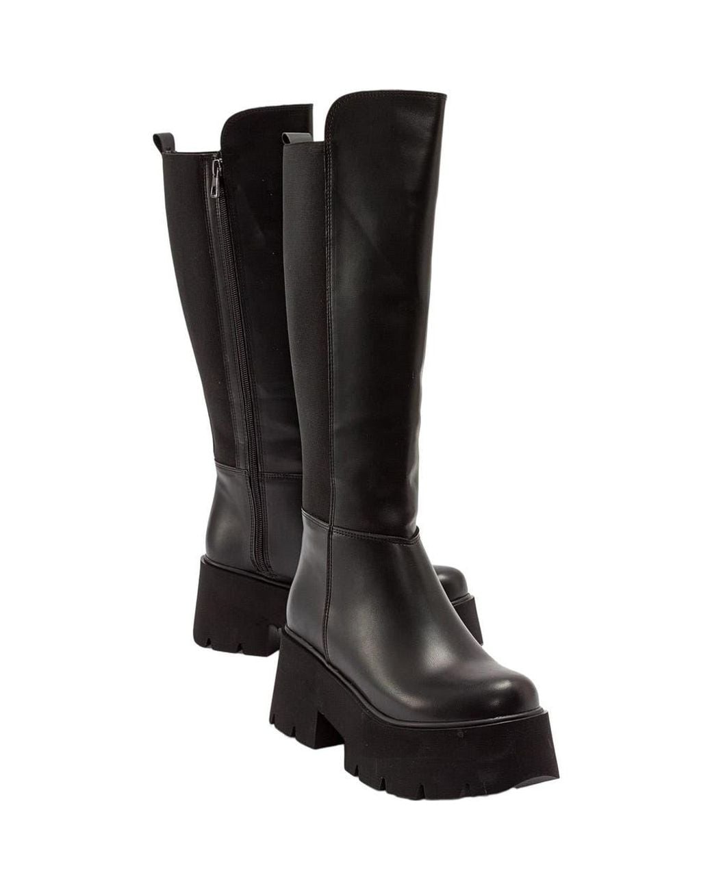 Prologue Shoes Black Solo Platform Boot