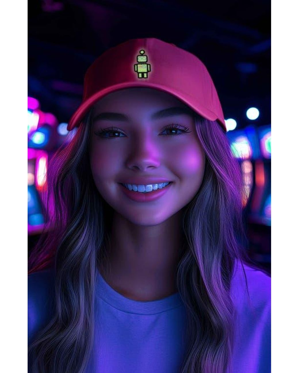 Alix Pink Robot Hat for men