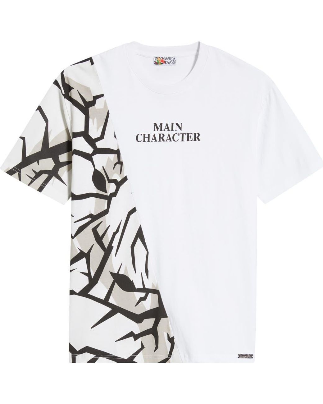 VERYRARE White Main Character Cotton Graphic T-Shirt for men