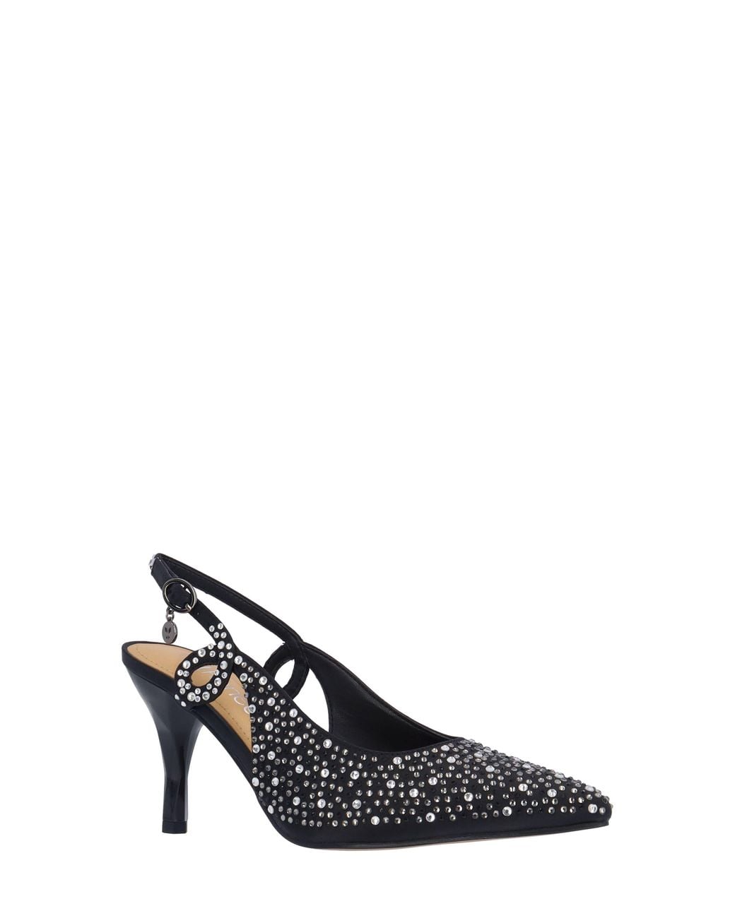 J. Reneé Black Viviene Slingback Pointed Toe Pump
