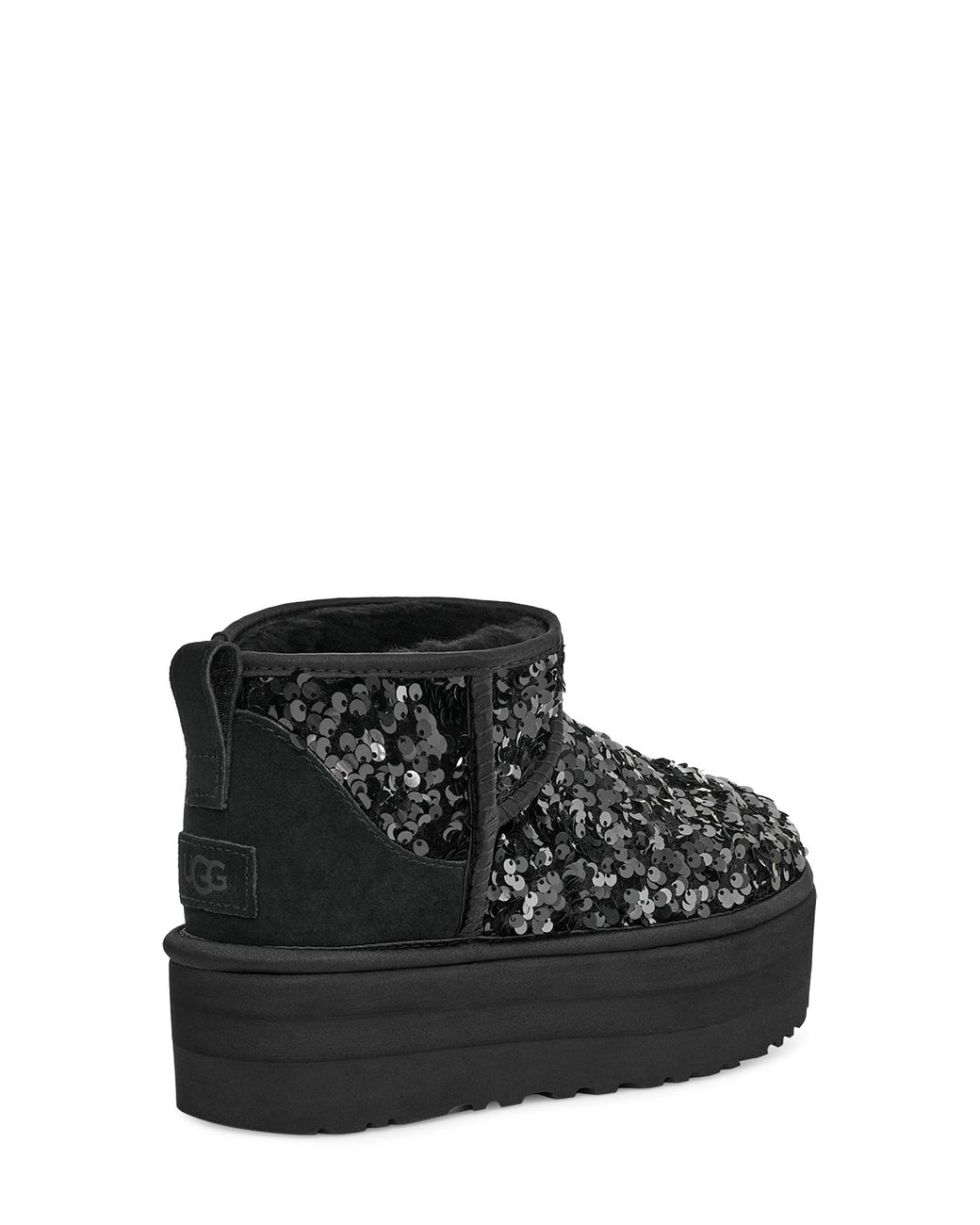 UGG Ultra Mini Chunky Sequin in Black | Lyst