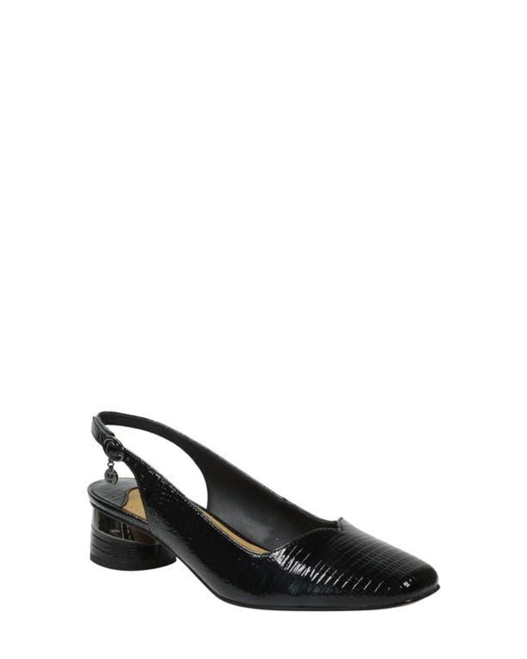 J. Reneé Black Taveta Slingback Pump