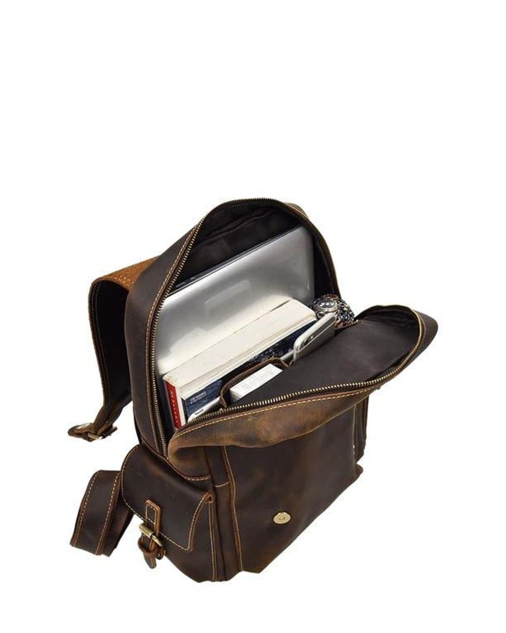 Steel Horse Leather The Freja Backpack in Brown | Lyst