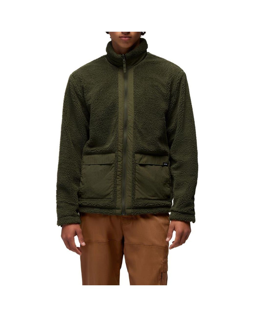 Prana Green Encinitas Reversible Jacket for men