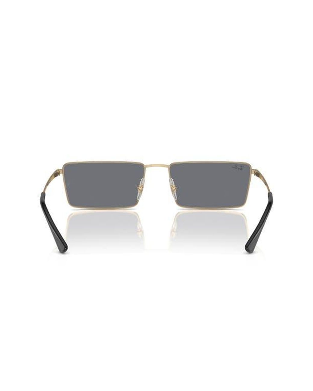 Ray-Ban Emy 59Mm Rectangular Sunglasses in Metallic for Men | Lyst
