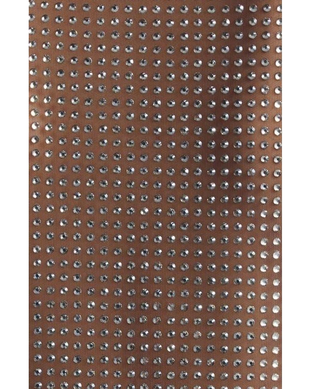 Monse Brown Crystal Embellished Button-Up Shirt