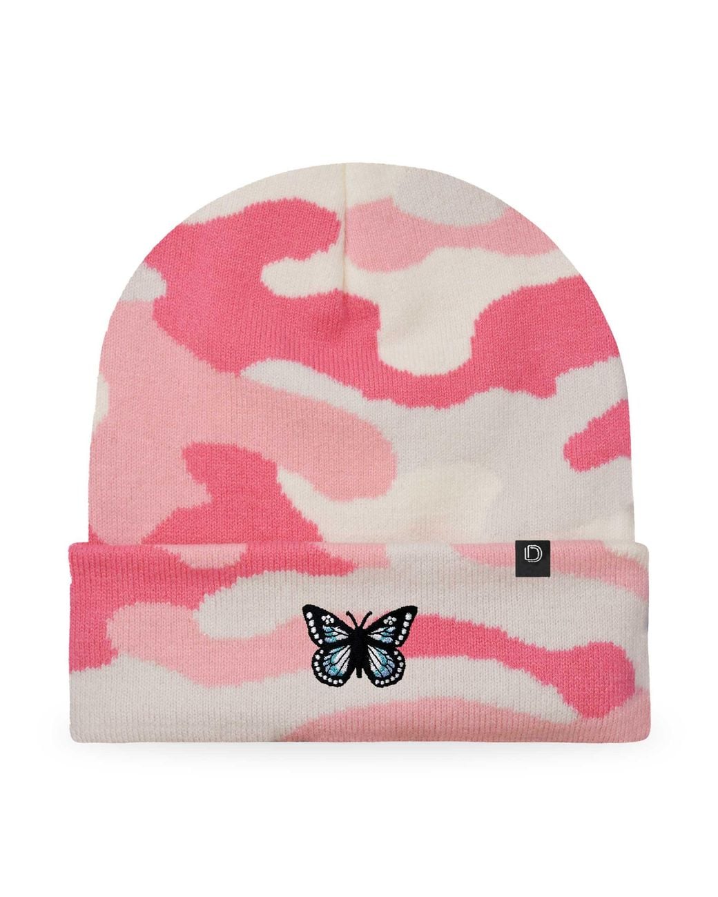 Alix Pink Butterfly Beanie