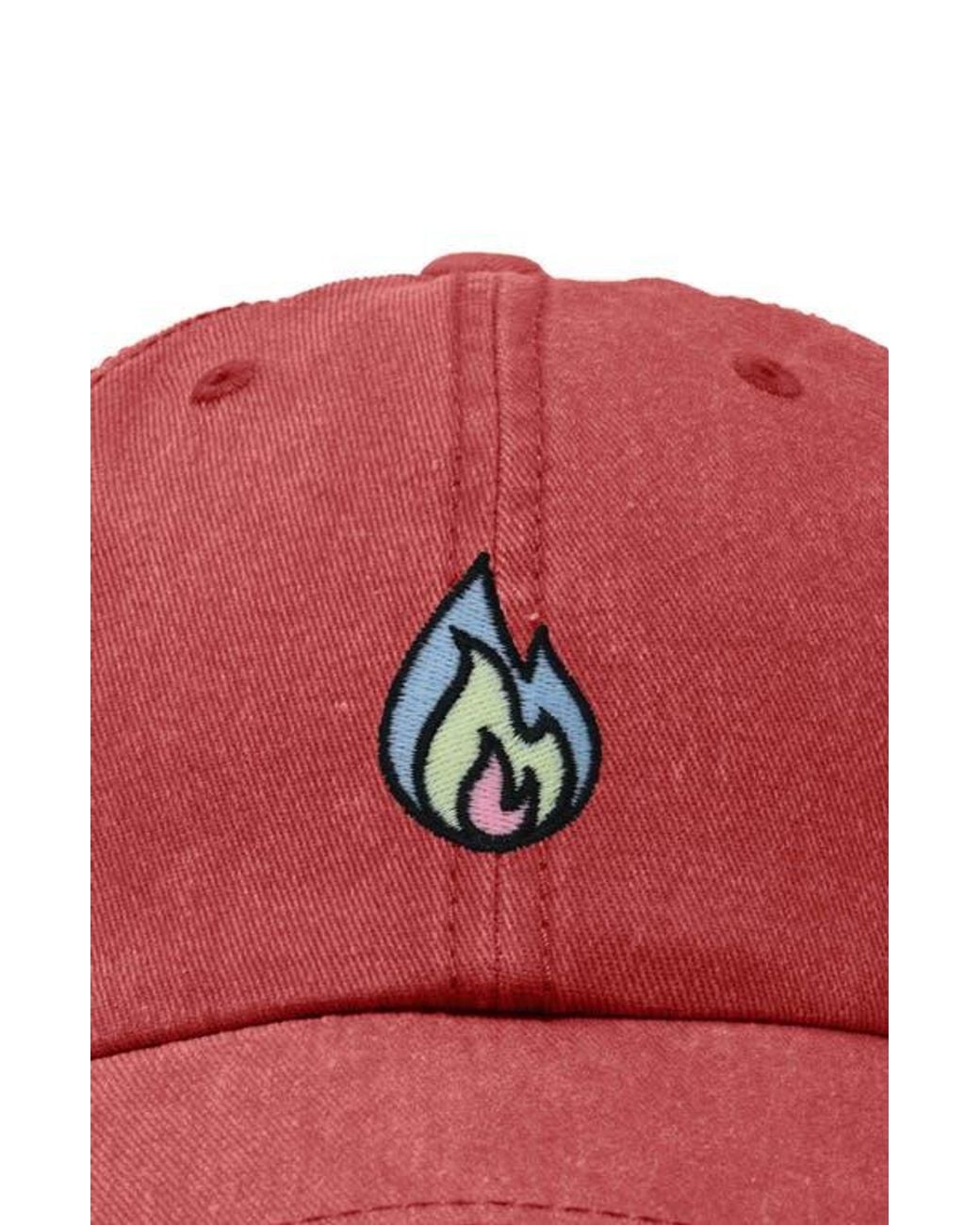 Alix Red Fire Dad Hat for men