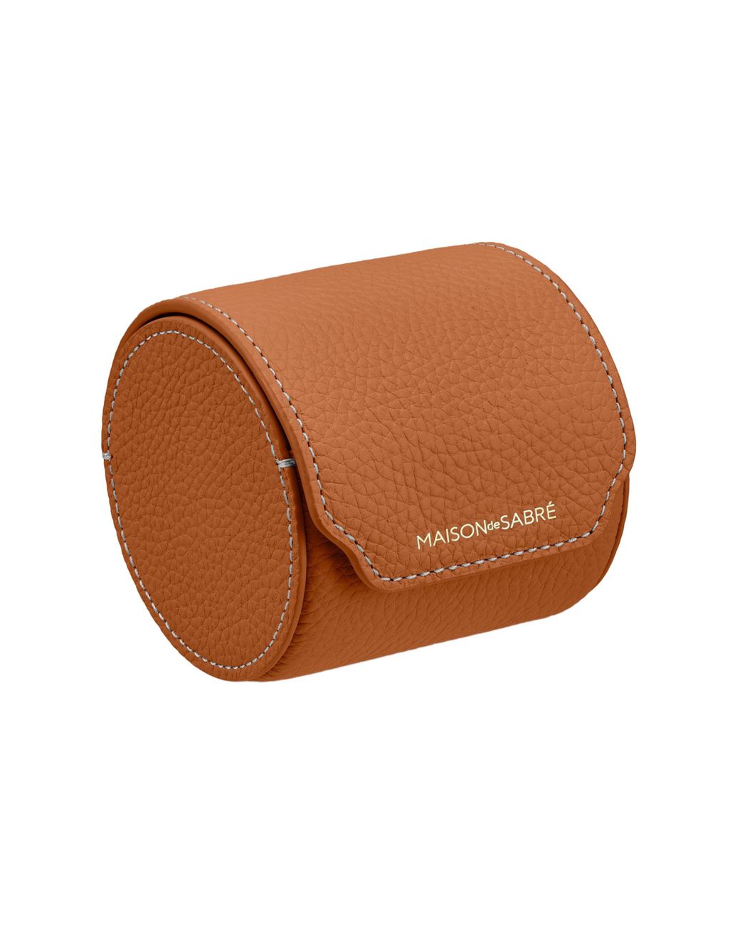 Maison De Sabre Brown Leather Watch Roll