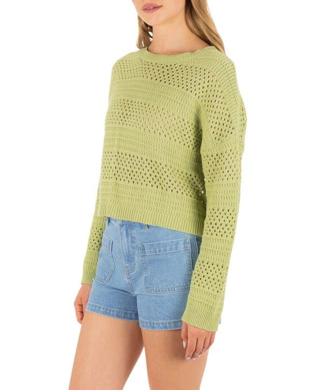 Hurley Blue Simple Times Cotton Sweater