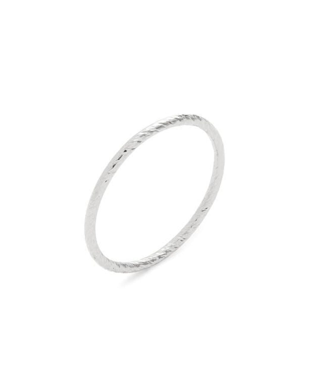 Nashelle White Sparkler Stackable Ring