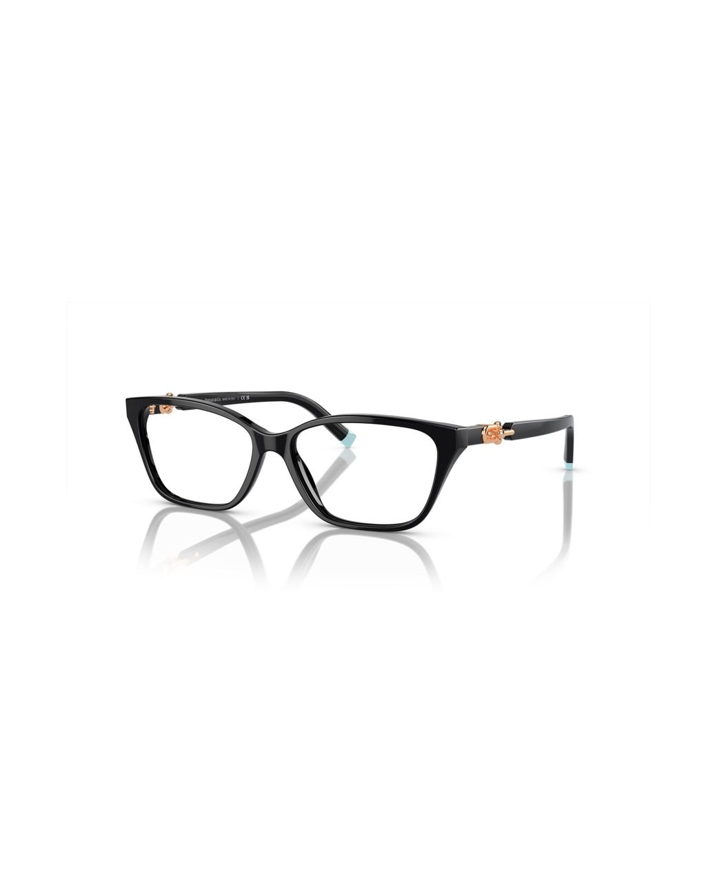 Tiffany & Co Black 53Mm Rectangle Optical Glasses