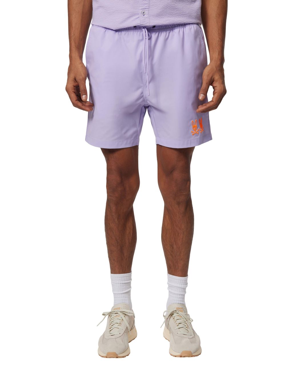 Psycho Bunny Kingwood Hydrochromic Swim Trunks in Purple for Men | Lyst