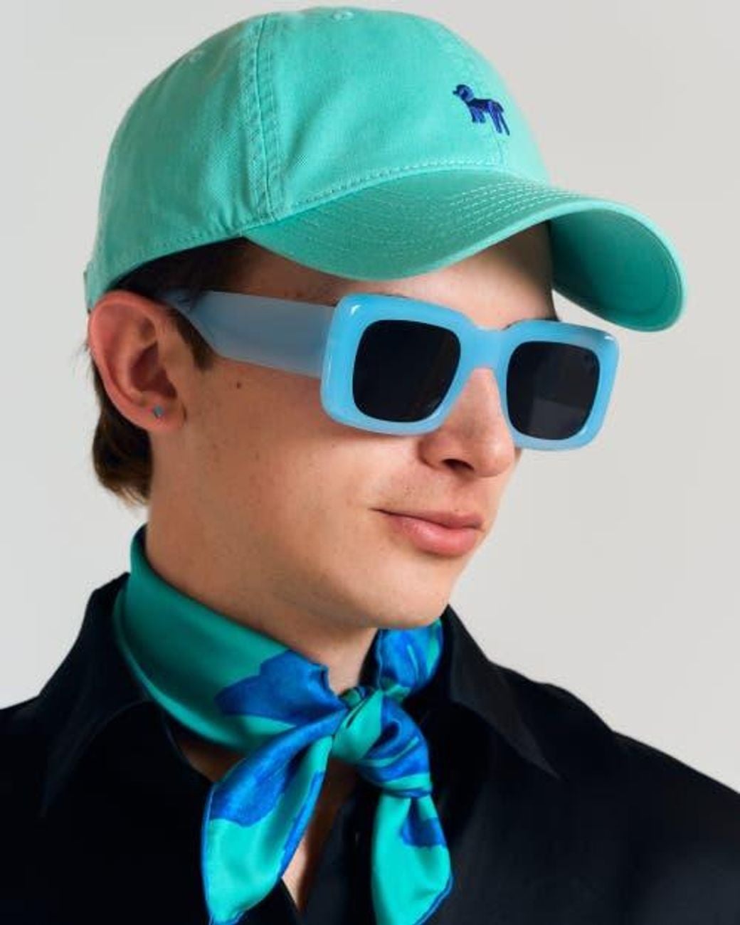 Lost Pattern Green Pan Pan Baseball Cap