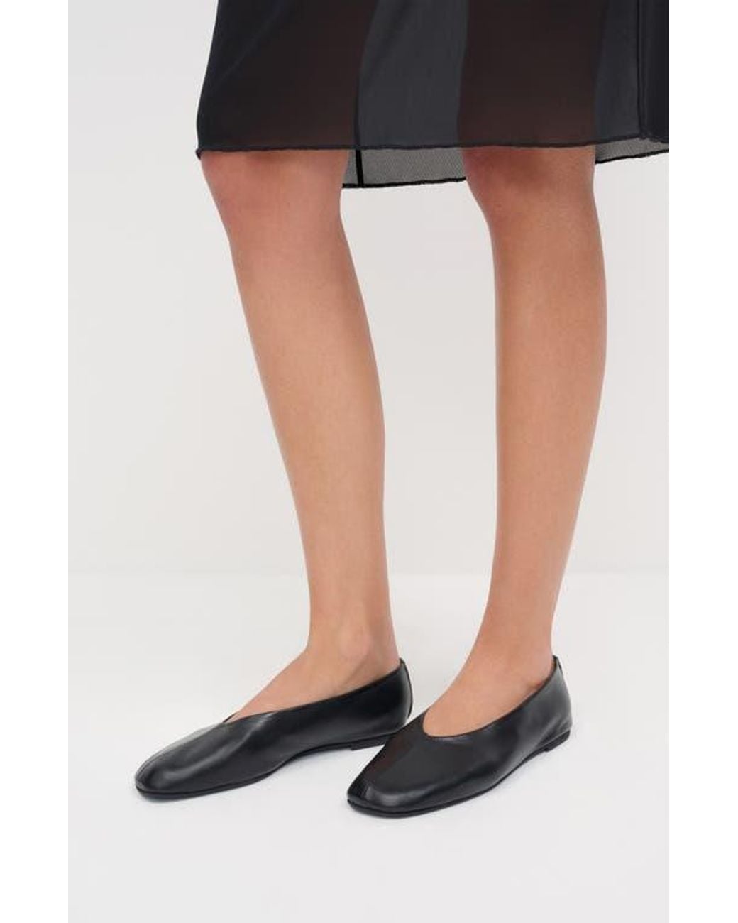 Reformation Black Blaine Ballet Flat