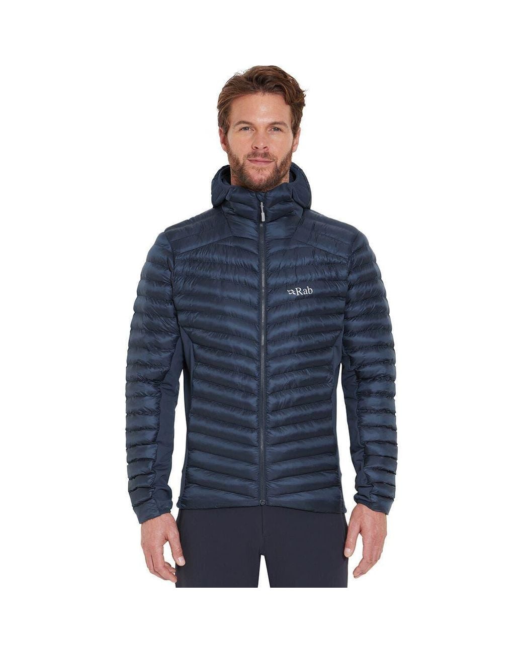 Rab Blue Cirrus Flex Hooded Jacket for men