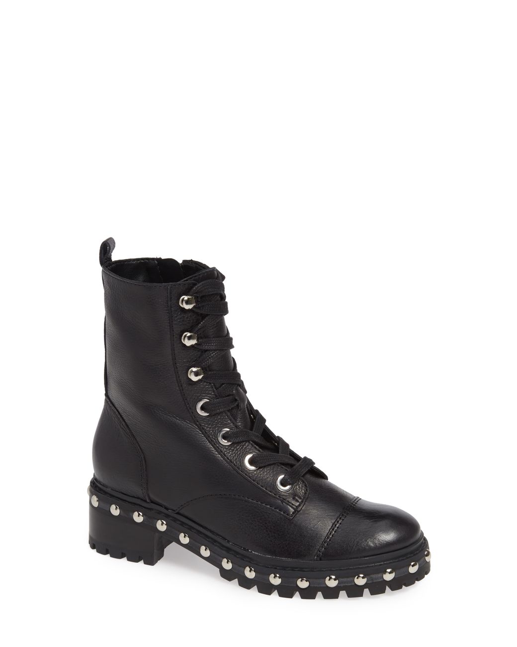 andrea studded combat boot