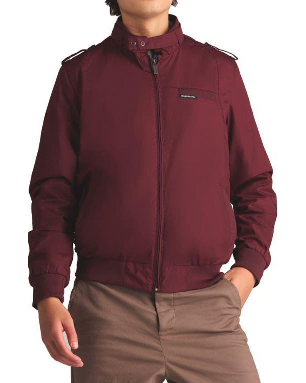 Members Only Classic Iconic Racer Jacket in Red for Men | Lyst
