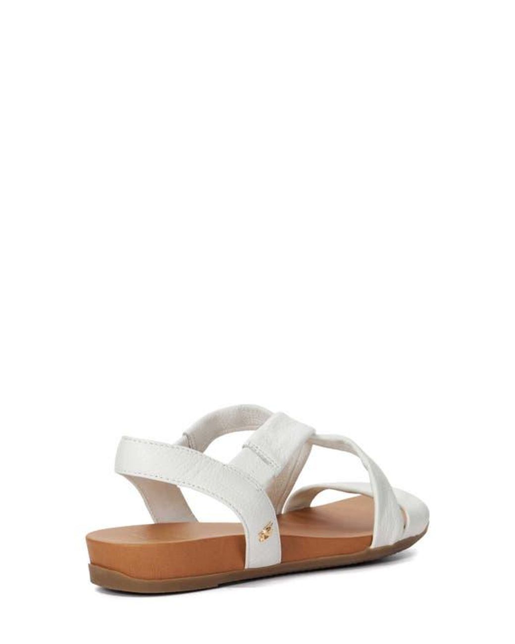 Dune White Landies Sandal
